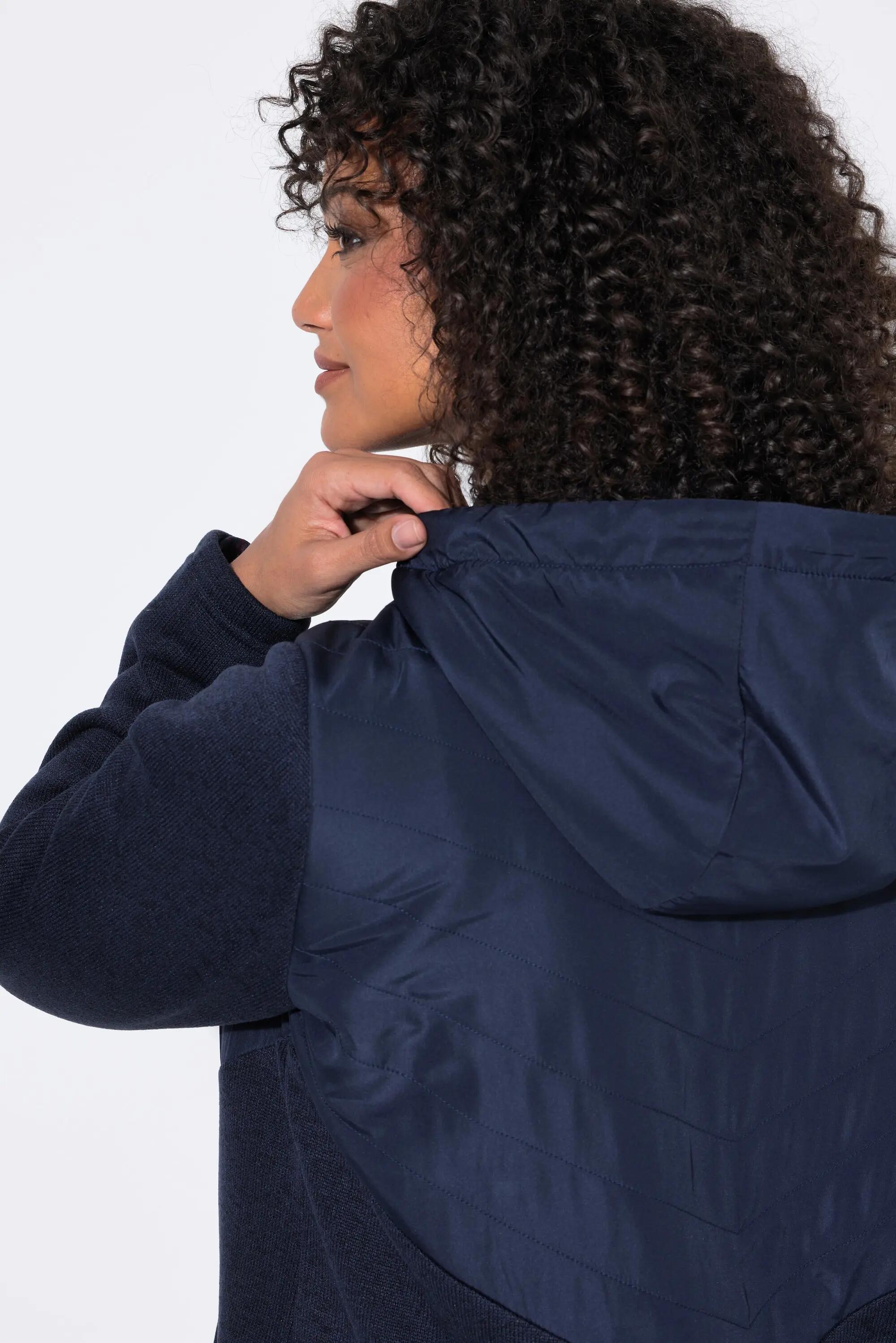 Femme Veste en maille et polaire zip capuche 3/7