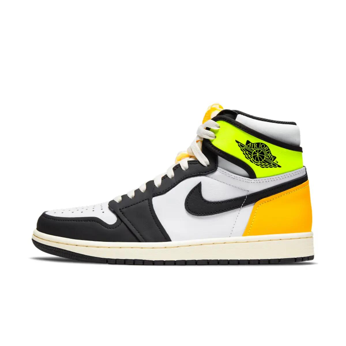 Air Jordan 1 Retro High White Black Volt University Gold 2/6