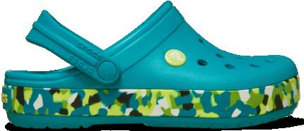 Klapki dziecięce Crocs Crockband Glow Confetti Band
