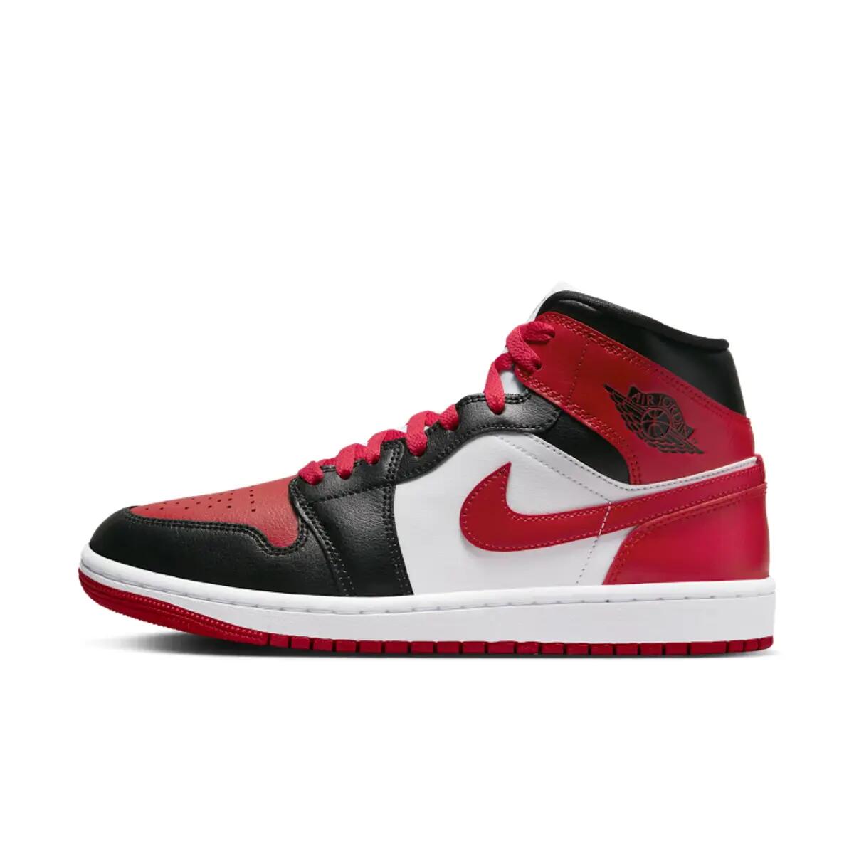 Air Jordan 1 Mid Alternate Bred Toe (W) 2/6