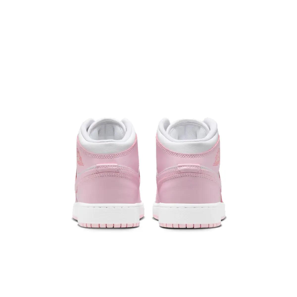 Jordan 1 Mid Pink Foam Fire Red (GS) 6/6