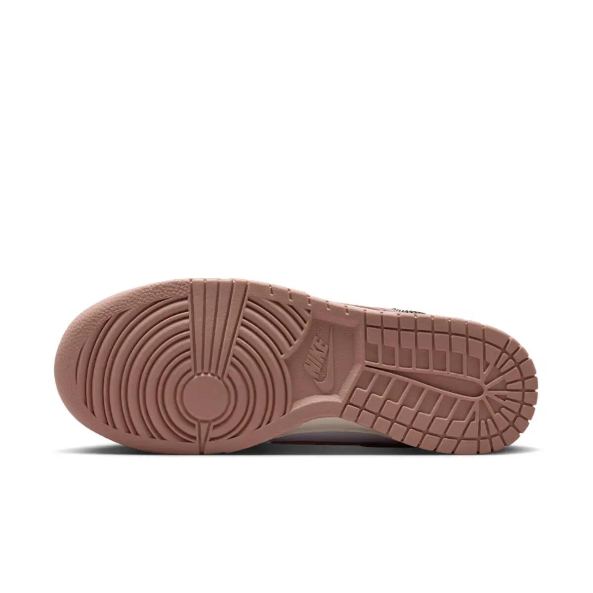 Nike Dunk Low Rose Whisper Gold Mini Swoosh (Women's) 3/6