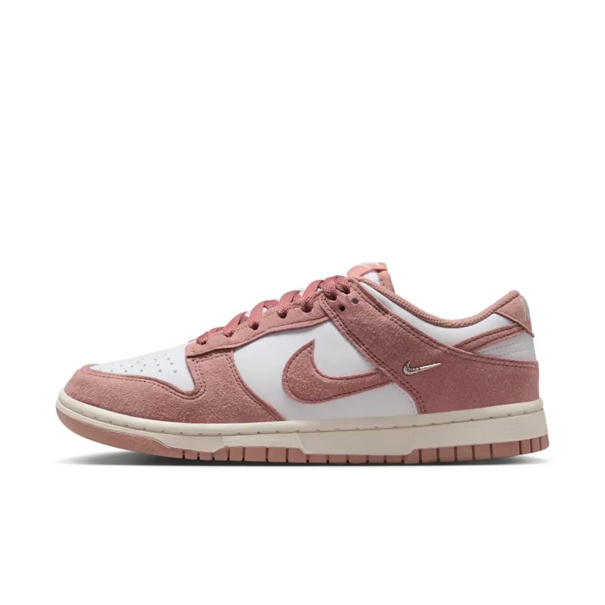Nike Dunk Low Rose Whisper Gold Mini Swoosh (Women's) 2/6