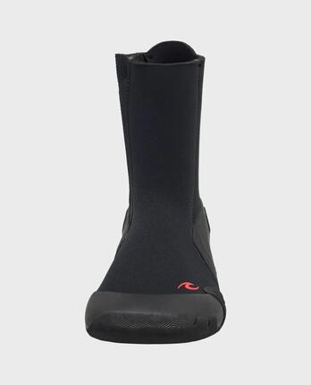 Surf-Boots Herren Omega 5 mm Rundzehen mit seitlichem Reißverschluss - Noir