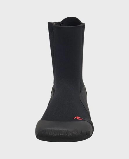 Surf-Boots Herren Omega 5 mm Rundzehen mit seitlichem Reißverschluss - Noir