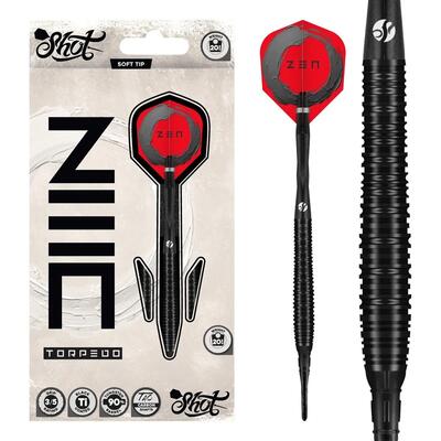 Zen torpedo 90% tungsten softtip dartpijlen