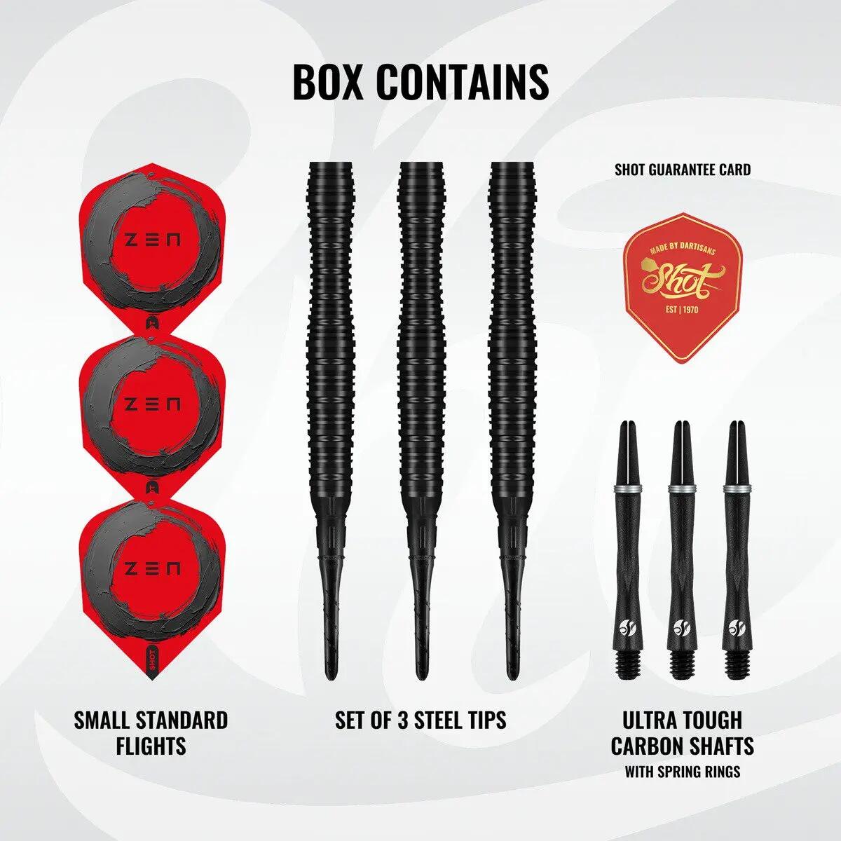 Zen Scallop 90% Tungsten Dartpfeile Softdart 6/6