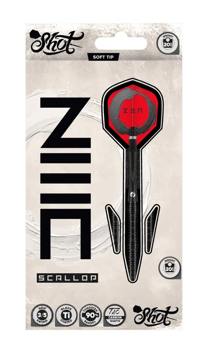 Zen Scallop 90% Tungsten Dartpfeile Softdart 5/6