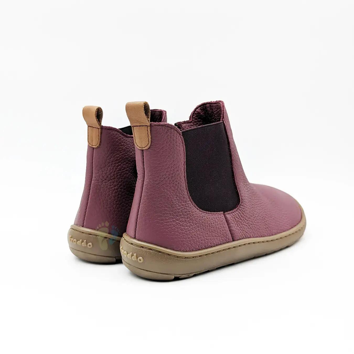 Froddo Barefoot Botines Chelsea Burdeos - Talla 37 5/6