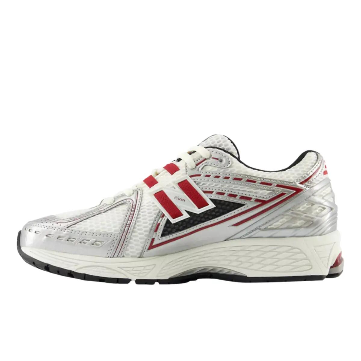 New Balance 1906R Silver Classic Crimson 3/5
