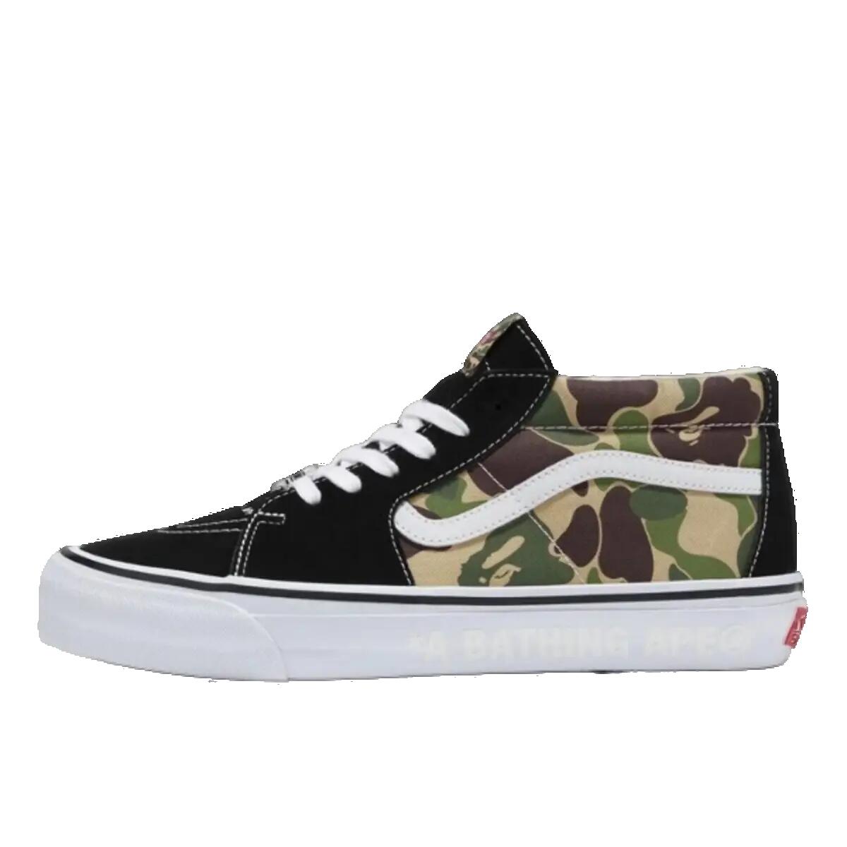 Chaussures Vans LX Sk8-Mid Bape ABC Camo Black Green 2/2