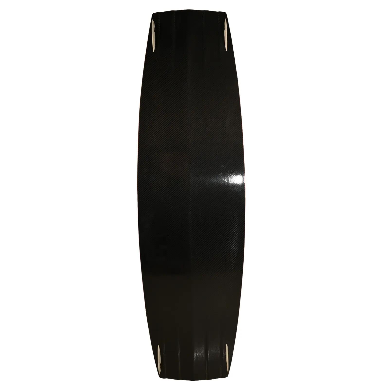 F2 Set Kiteboard Black Carbon 142cm + Bindung L/XL + GFK Finnen 3/3