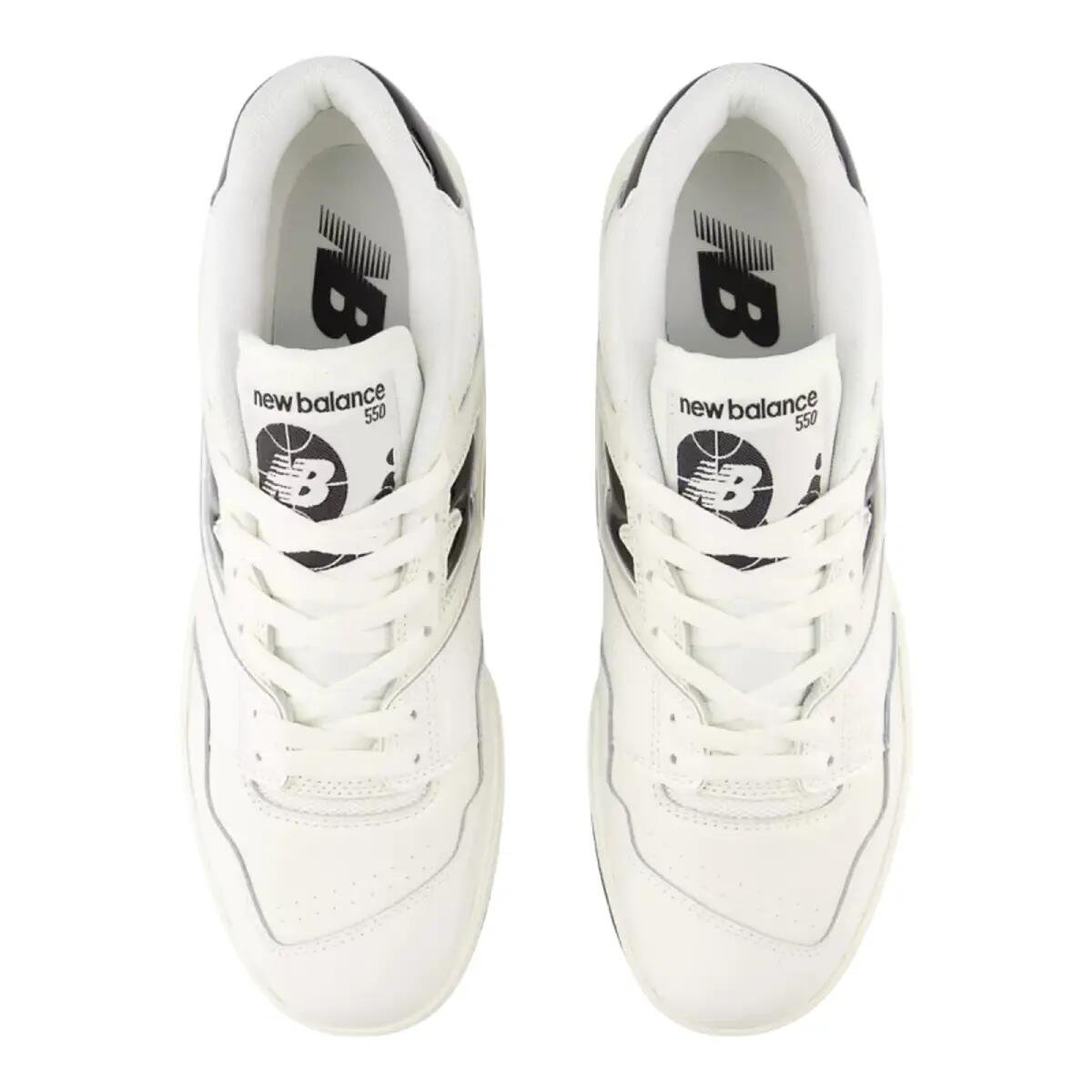 New Balance 550 Sea Salt Black Patent 3/6