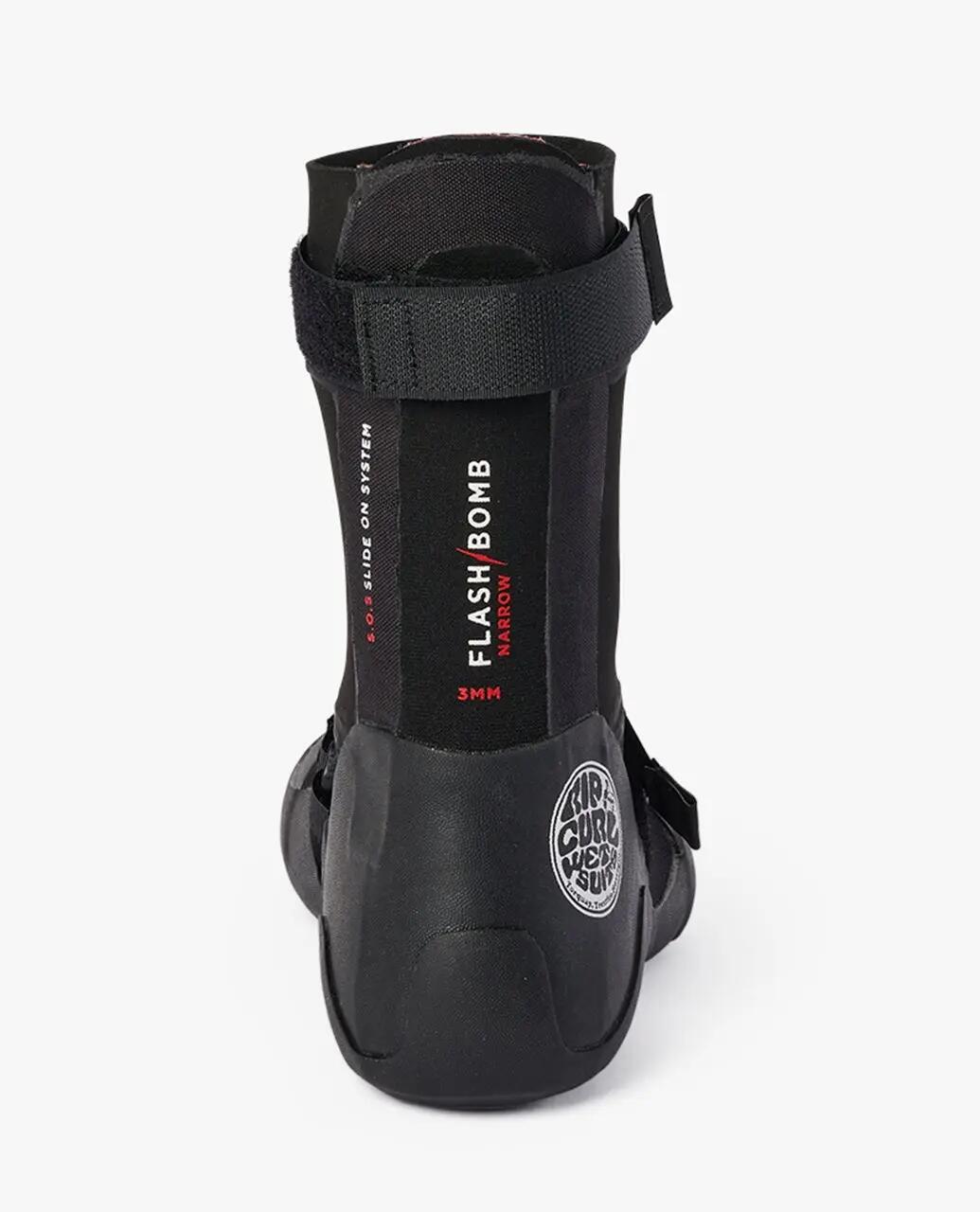 Chaussons de surf Homme Flashbomb 3 mm coupe ajustée orteils séparés - Noir 3/5