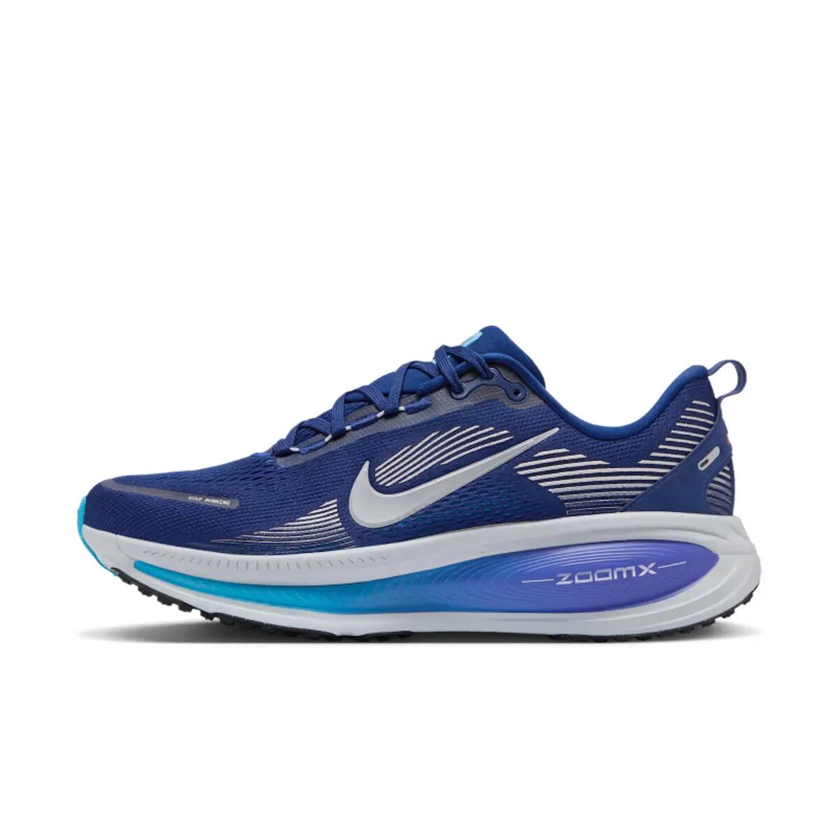 Nike Vomero 18 Blue Void Blue Lightning Bright Crimson Metallic Silver 3/6