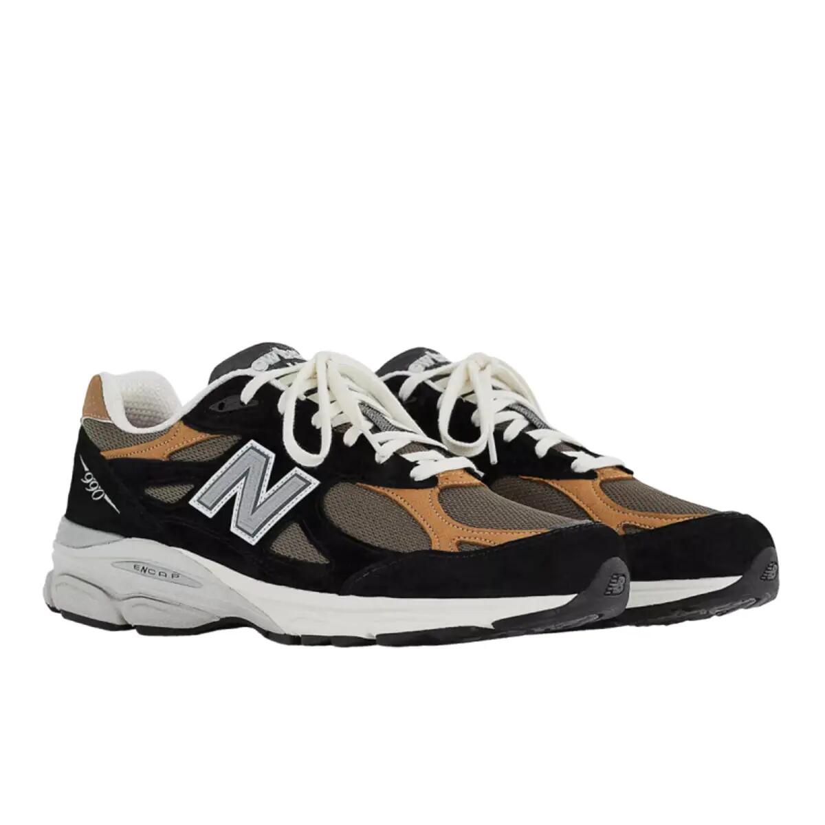 New Balance 990v3 MiUSA Black Tan 4/6