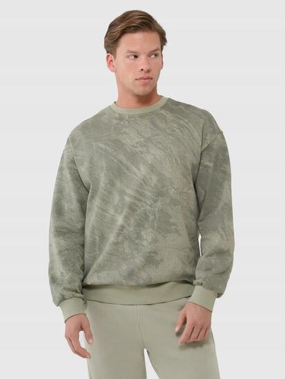 BLUZA DRESOWA MĘSKA 4F NIEROZPINANA BEZ KAPTURA TSWSM1582 S KOLOR WIELO KOLOROWY