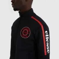 BLUZA MĘSKA ELLESSE ROZPINANA BEZ KAPTURA, BLUZA SPORTOWA NA ZAMEK  KOLOR CZARNY 2/4