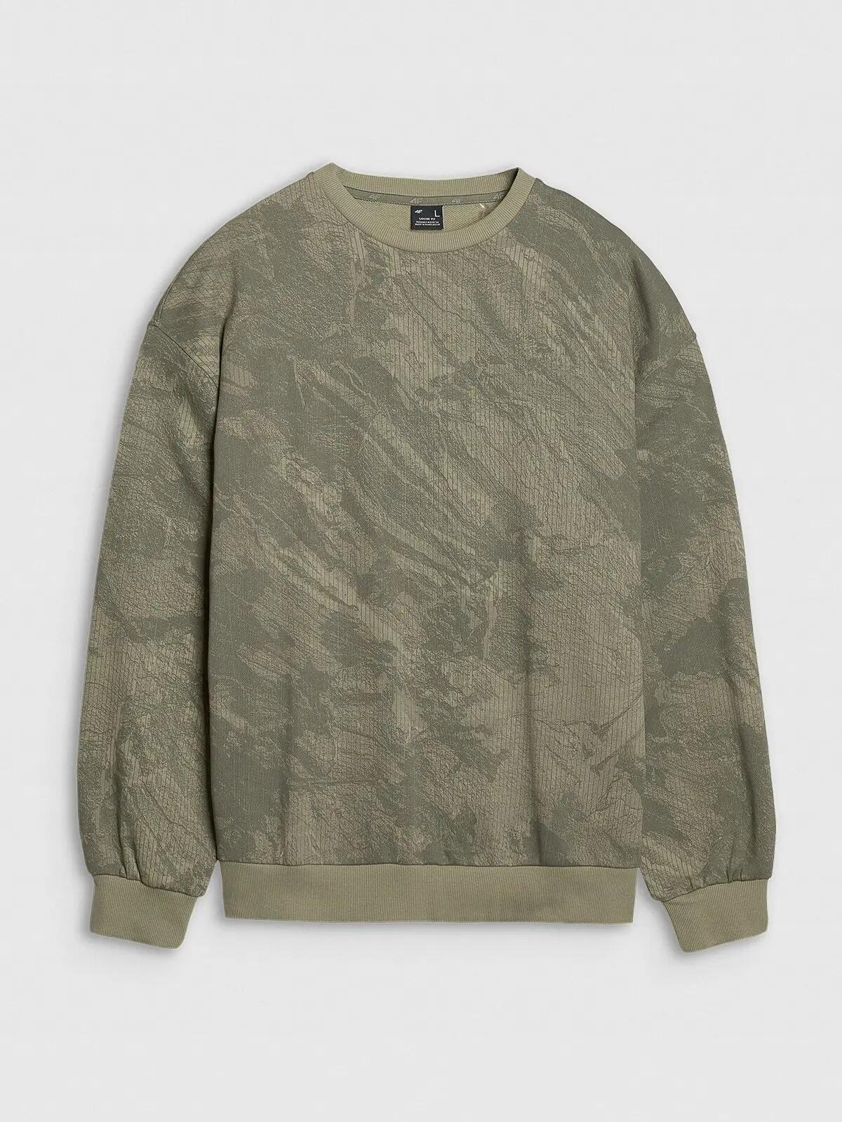 BLUZA DRESOWA MĘSKA 4F NIEROZPINANA BEZ KAPTURA TSWSM1582 S KOLOR WIELO KOLOROWY 6/8
