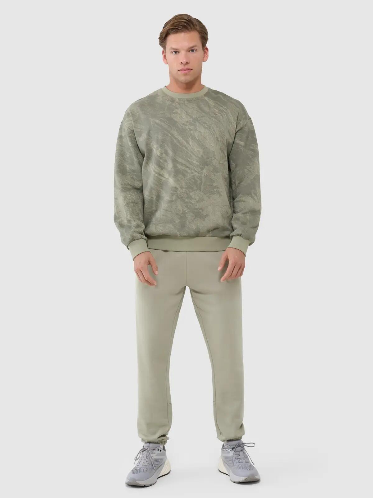 BLUZA DRESOWA MĘSKA 4F NIEROZPINANA BEZ KAPTURA TSWSM1582 S KOLOR WIELO KOLOROWY 5/8