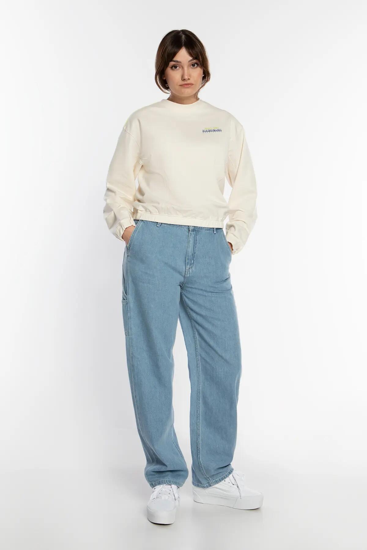 BLUZA DAMSKA NAPAPIJRI B-KEITH C W WHITE WHISPER NP0A4HNZN1A1 KOLOR BEŻOWY 2/5