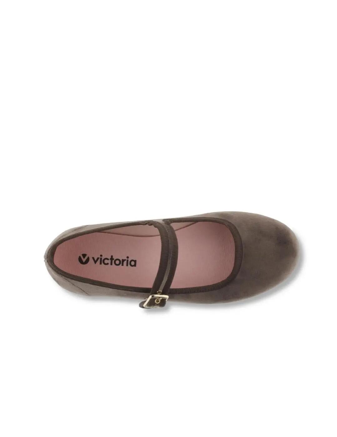 Pointes-de-pied pour femme Victoria Vison Marron. 5/6