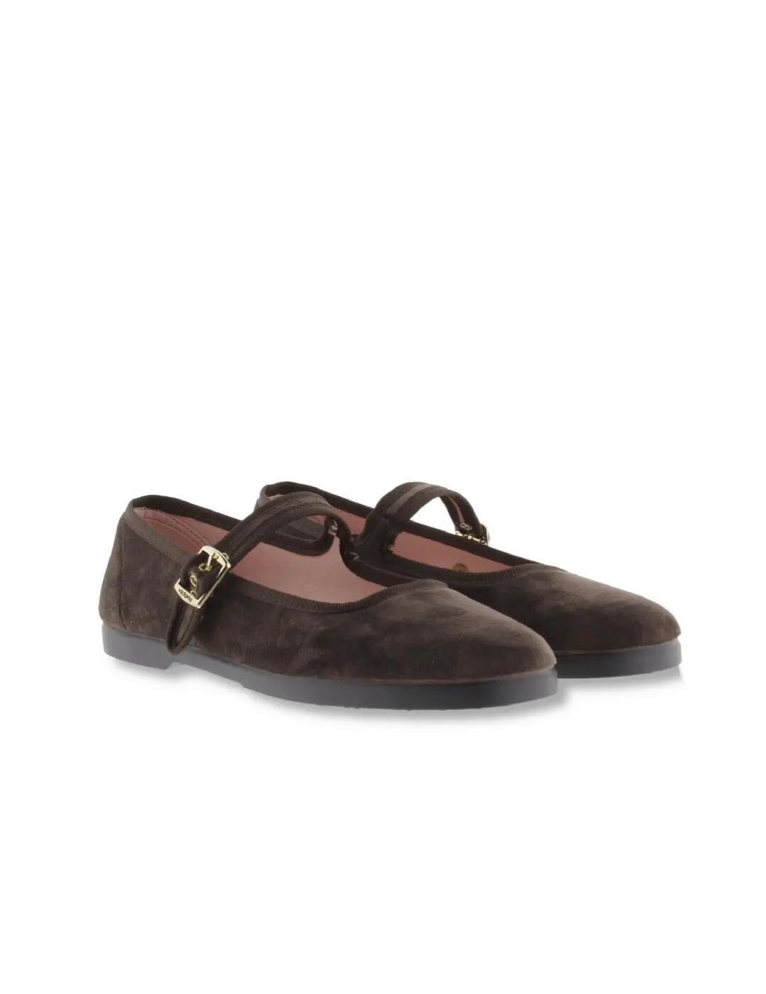 Pointes-de-pied pour femme Victoria Vison Marron. 2/6