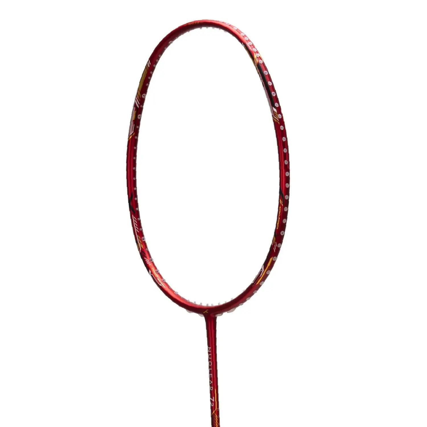 Unisex Badmintonschläger Hundred Nuclear 72 - Dunkelrot/Schwarz/Gold 2/9