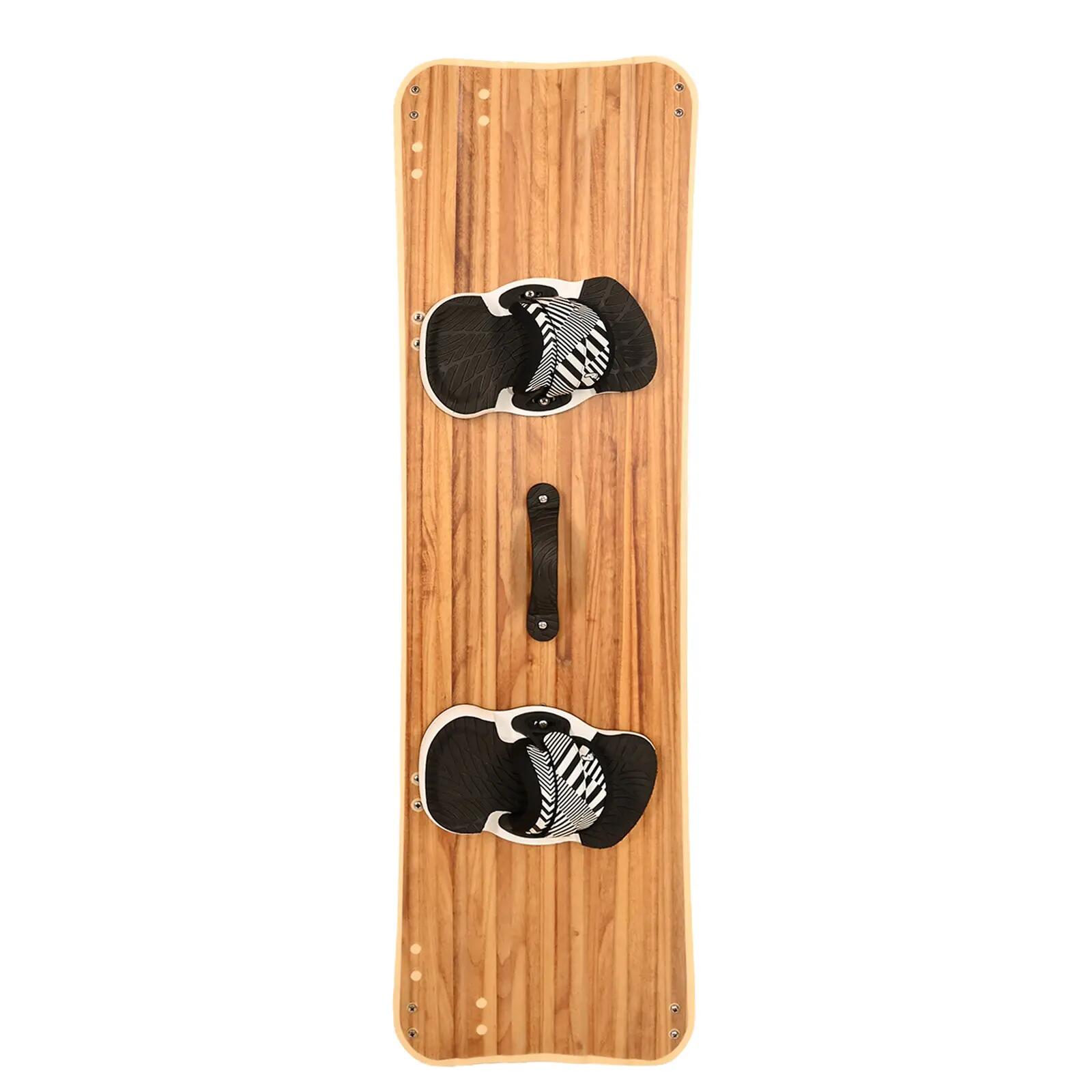 F2 Set Kiteboard Classic Wide Wood 146cm + Bindung L/XL + GFK/Slider Finnen 3/3