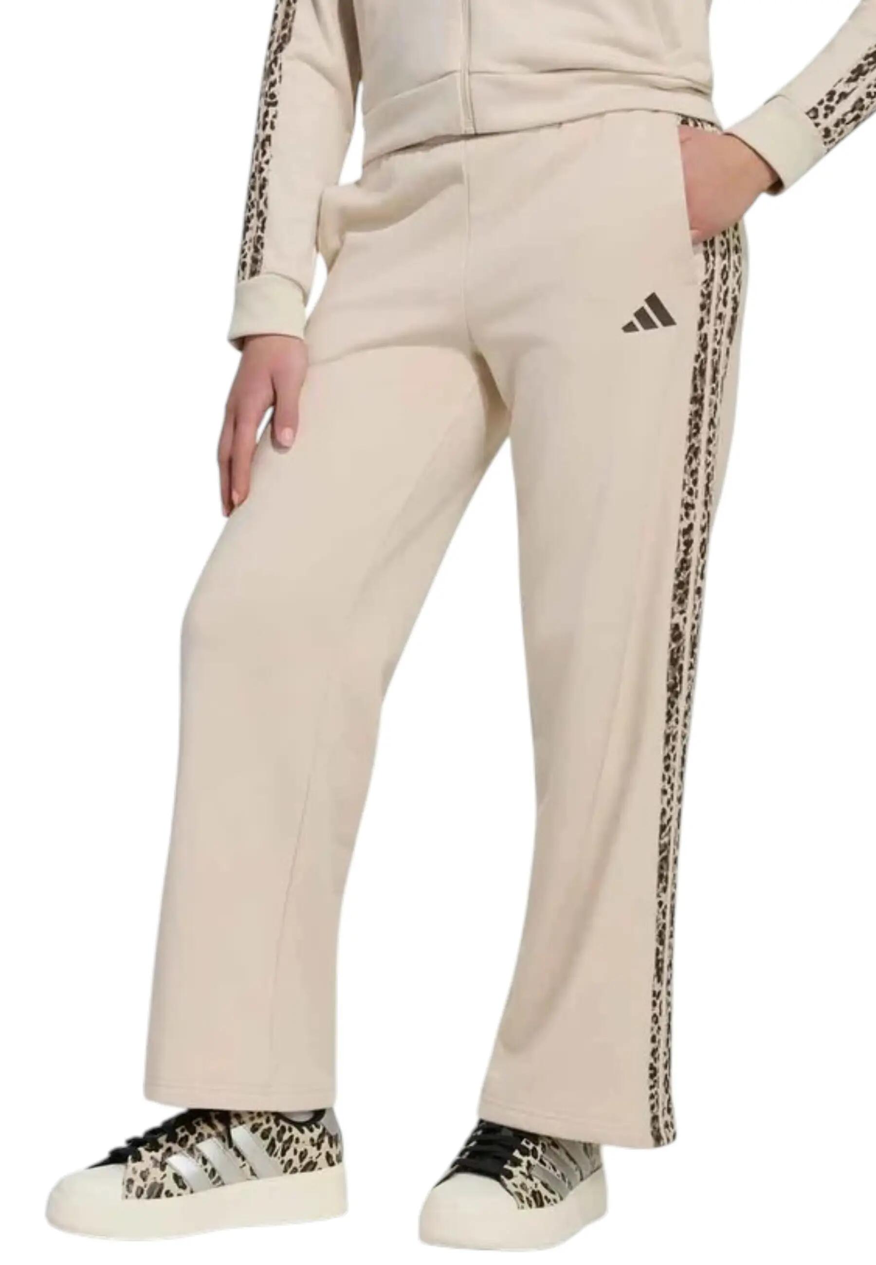 Pantalone ragazza adidas animal - beige 1/4