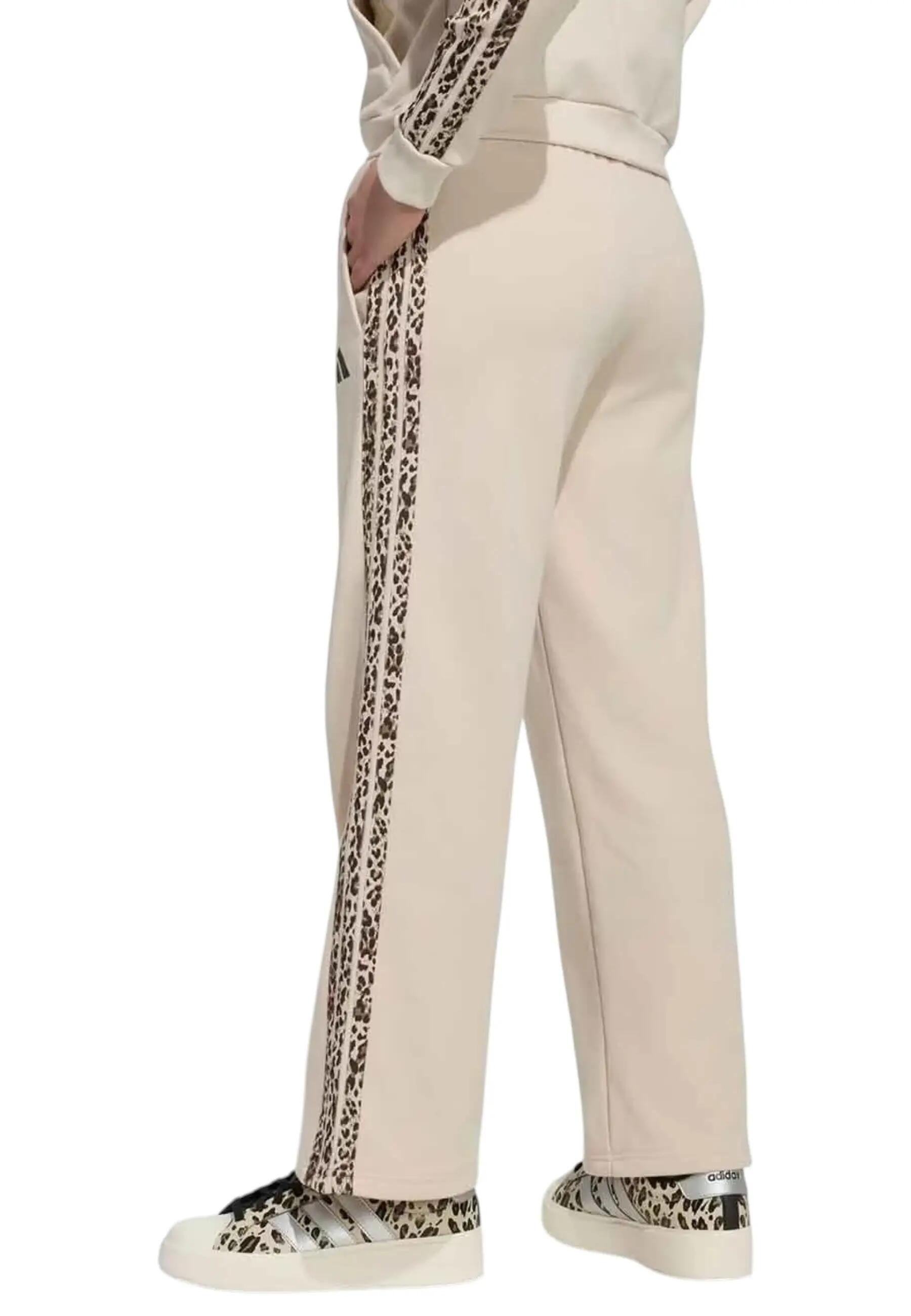 Pantalone ragazza adidas animal - beige 4/4