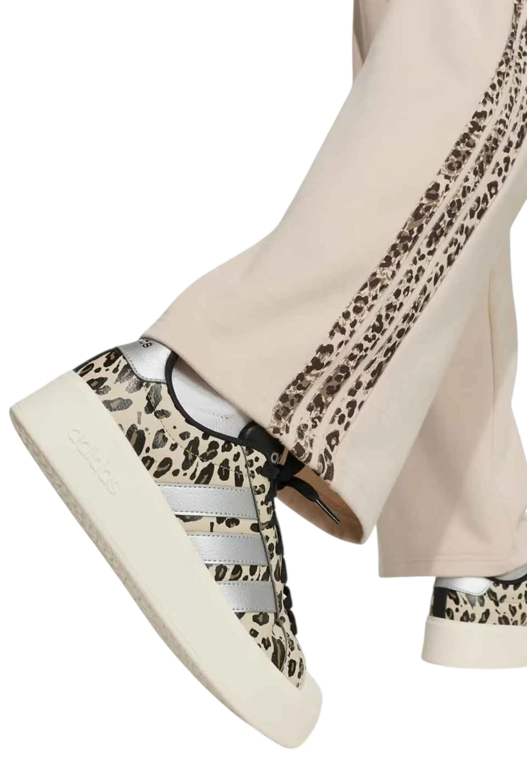 Pantalone ragazza adidas animal - beige 3/4
