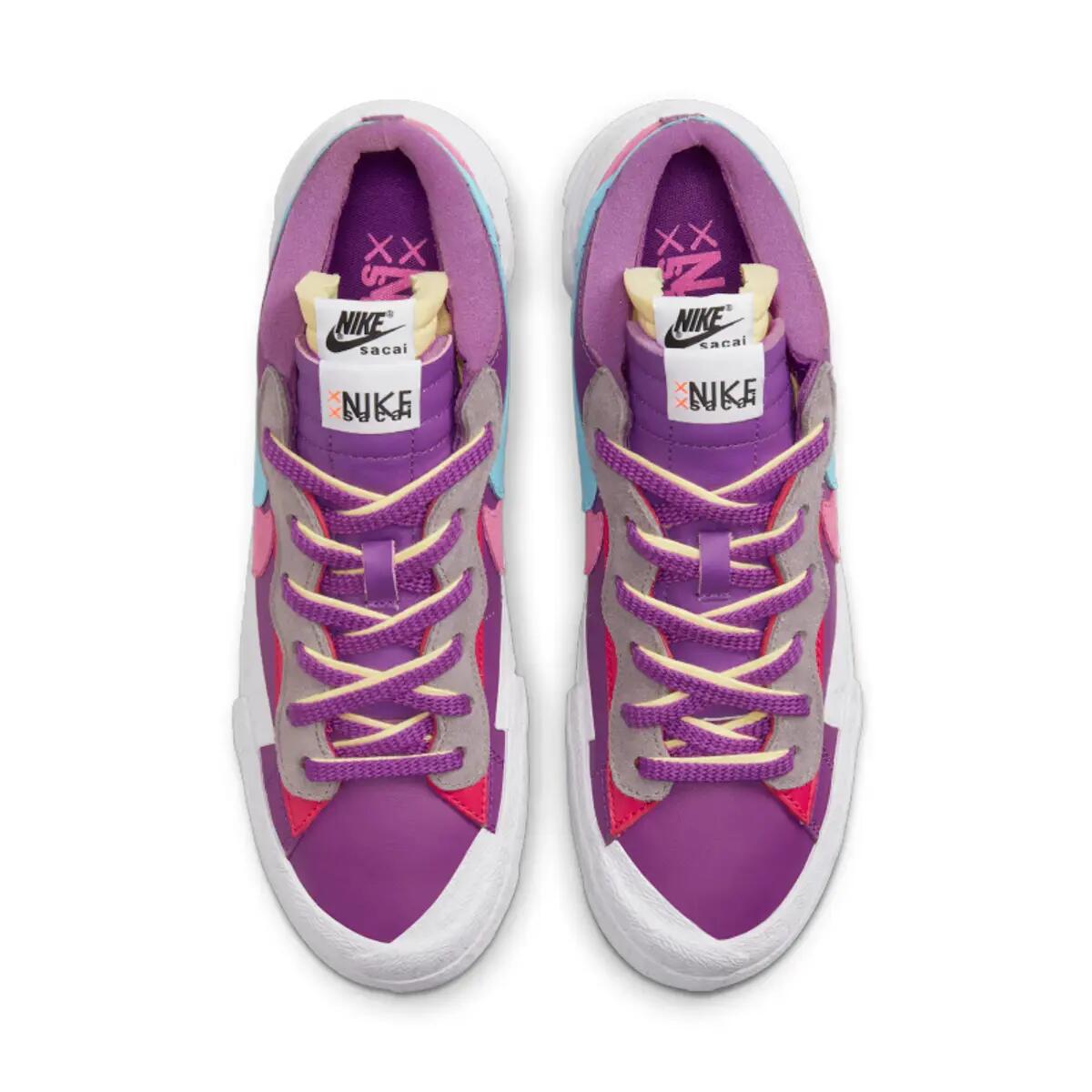 Nike Blazer Low Sacai Kaws Purple Dusk 4/6