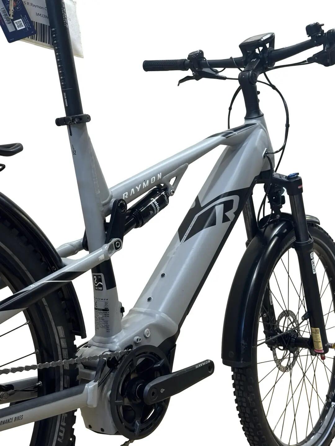 Ricondizionata - E-Mountain bike Raymon CrossRay FS E 5.0  - Stato eccellente 12/15