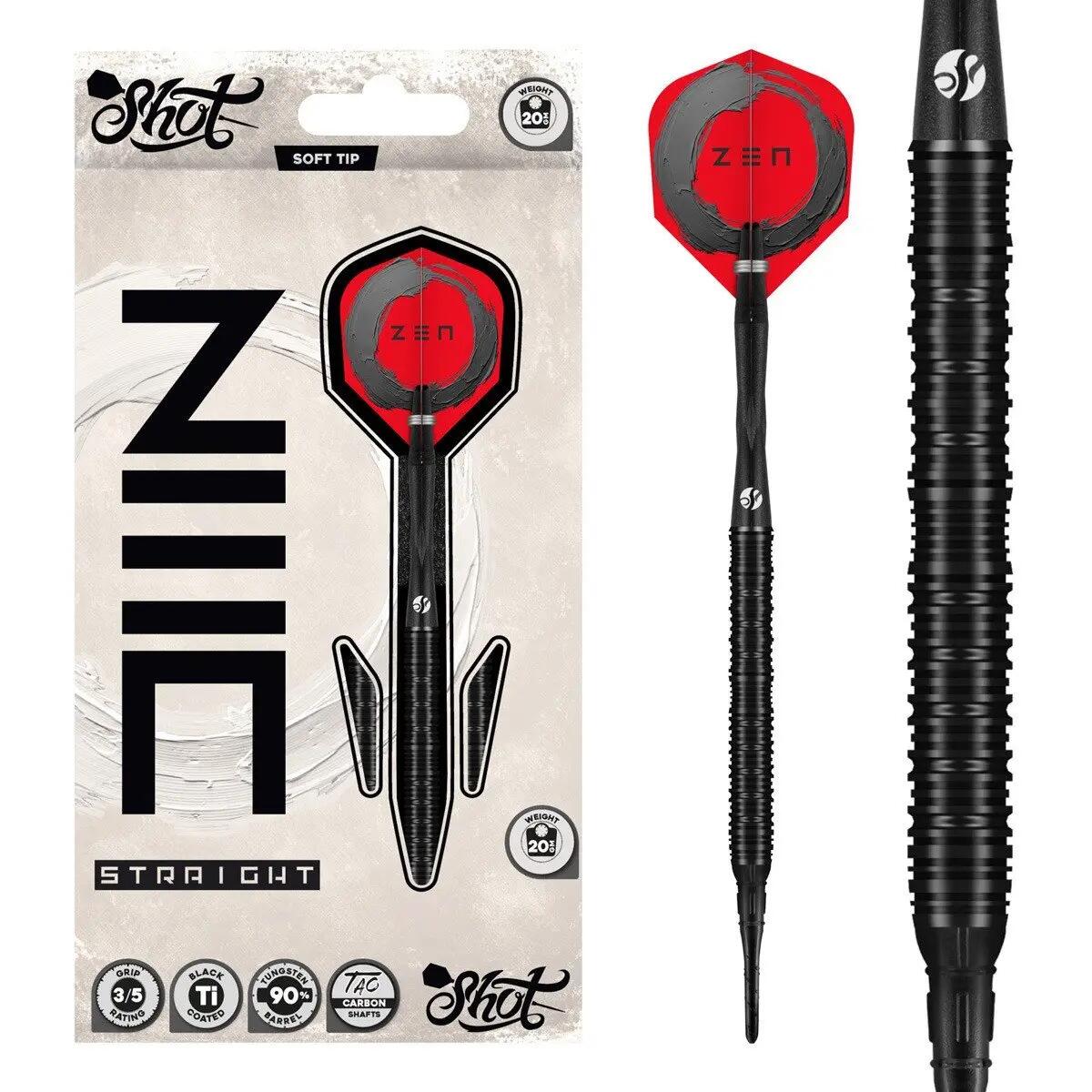 Zen Straight 90% Tungsten Softtip Dartpijlen 1/6