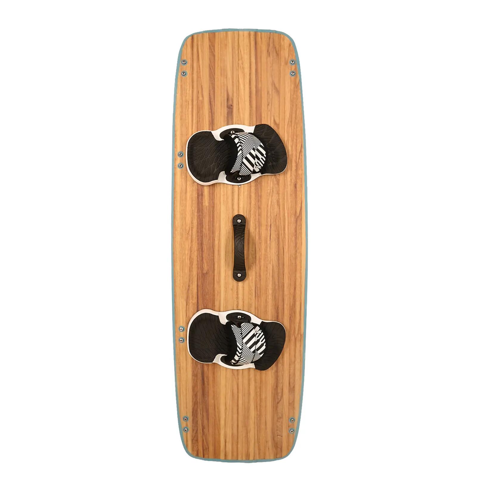 F2 Set Kiteboard Classic Wood Blue 147cm + Bindung L/XL + GFK/Slider Finnen 3/3