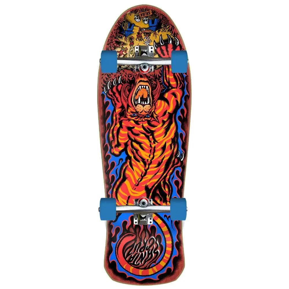 Cruiser Santa Cruz Skateboard Salba Tiger Shaped Cruzer 31.1'' 3/3