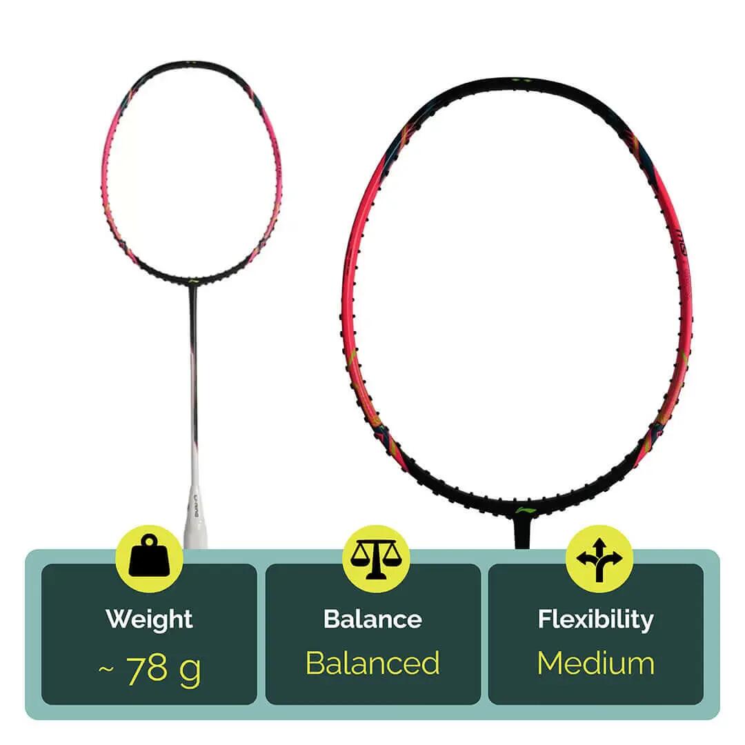 Unisex Badmintonschläger Li-Ning HalberTec Motor Pro 5U 3/4