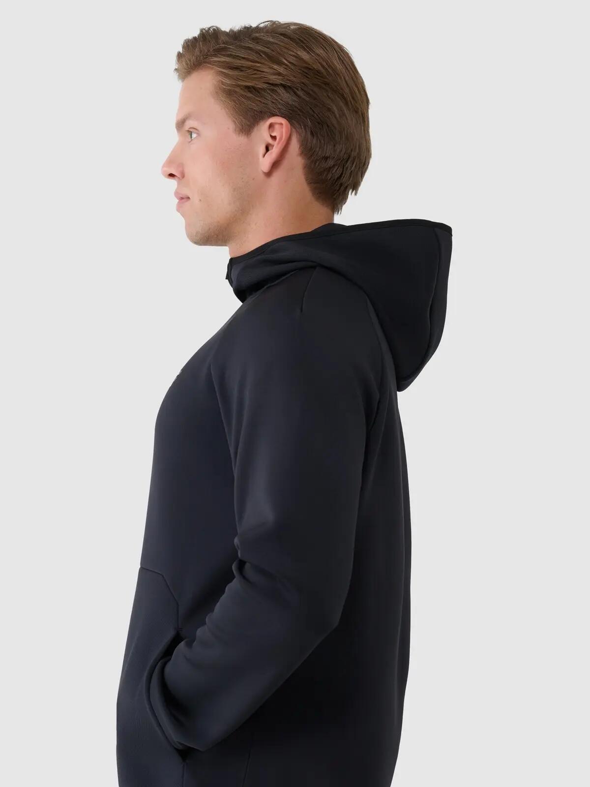 BLUZA MĘSKA 4F TRENINGOWA SZYBKOSCHNĄCA M TFSWM457  KOLOR CZARNY 3/9