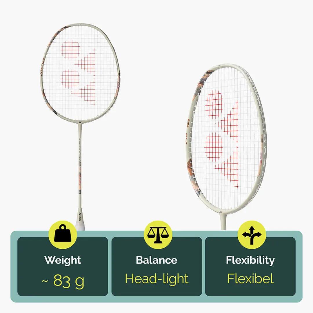 Unisex Badmintonschläger Yonex Nanoflare 700 Play Light Beige Shutter Series 4/6