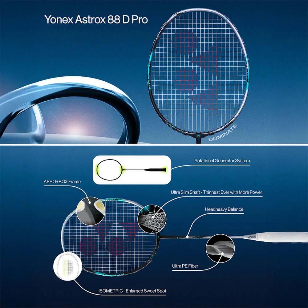 Unisex Badmintonschläger Yonex Astrox 88D Pro 7/8