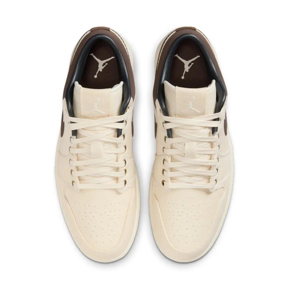 Air Jordan 1 Low Premium Pale Ivory Off Noir Baroque Brown 4/8