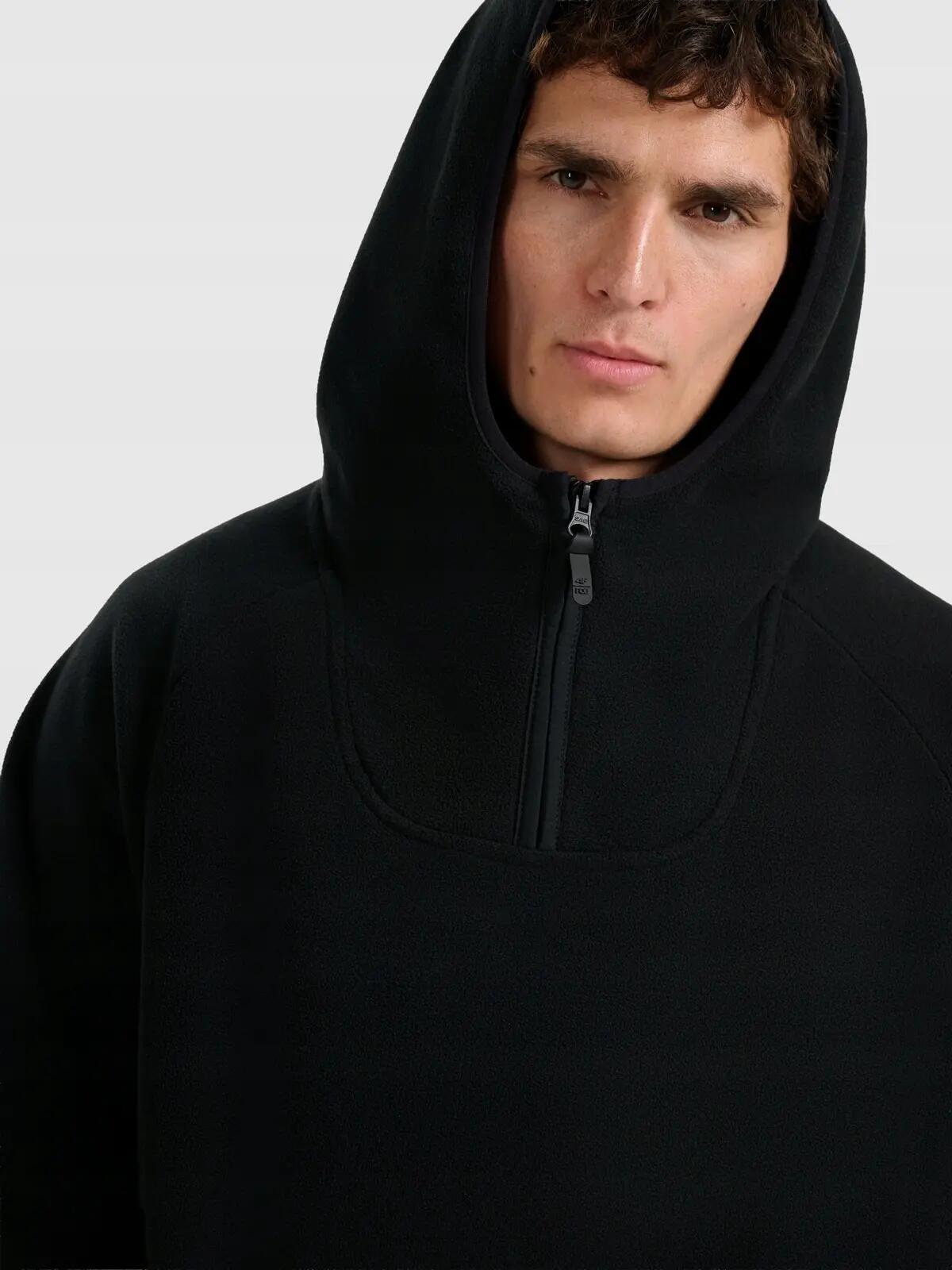 POLAR MĘSKI 4F BLUZA POLAROWA TFLEM427-20 M427  KOLOR CZARNY 4/11