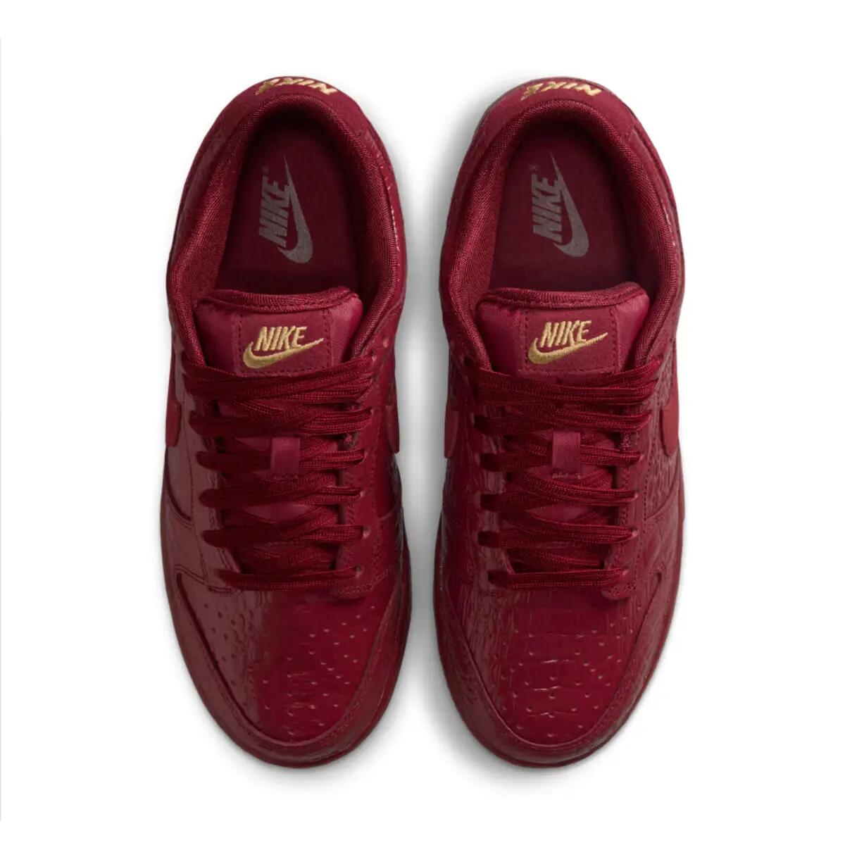 Nike Dunk Low Crocodile Team Red (Women's) 5/6
