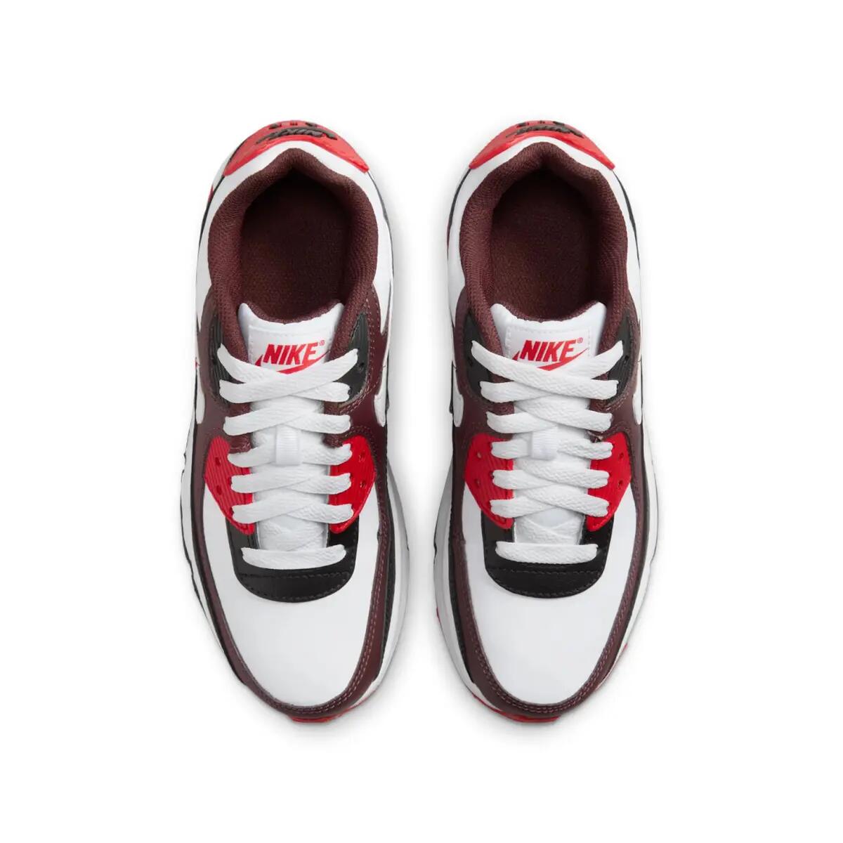 Nike Air Max 90 Burgundy Crush Black University Red White (GS) 3/6