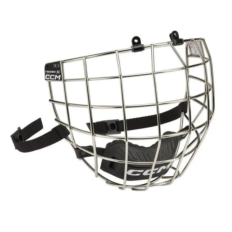 CCM FM580 Senior schwarzer Eishockey-Helmgitter 3/4