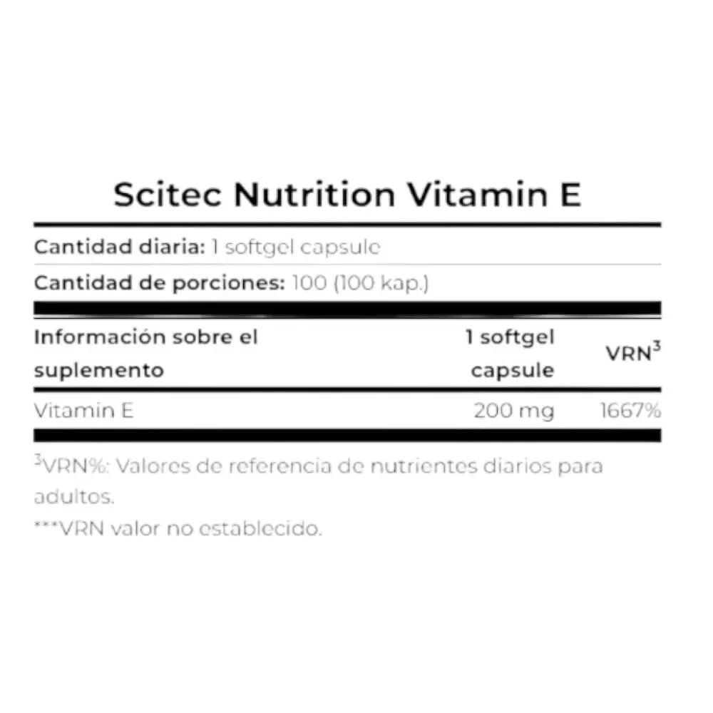 Suplemento - Vitaminas - Unissexo - Vitamina E 100 cápsulas - DL-alfa tocoferol 2/2