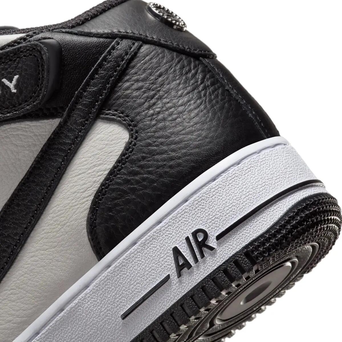 Nike Air Force 1 Mid Stussy Light Bone Black 6/6