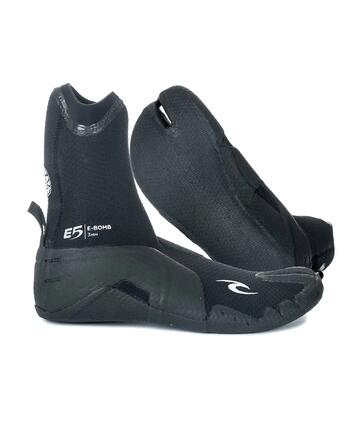 Chaussons de surf Homme E Bomb 3 mm orteils séparés - Noir