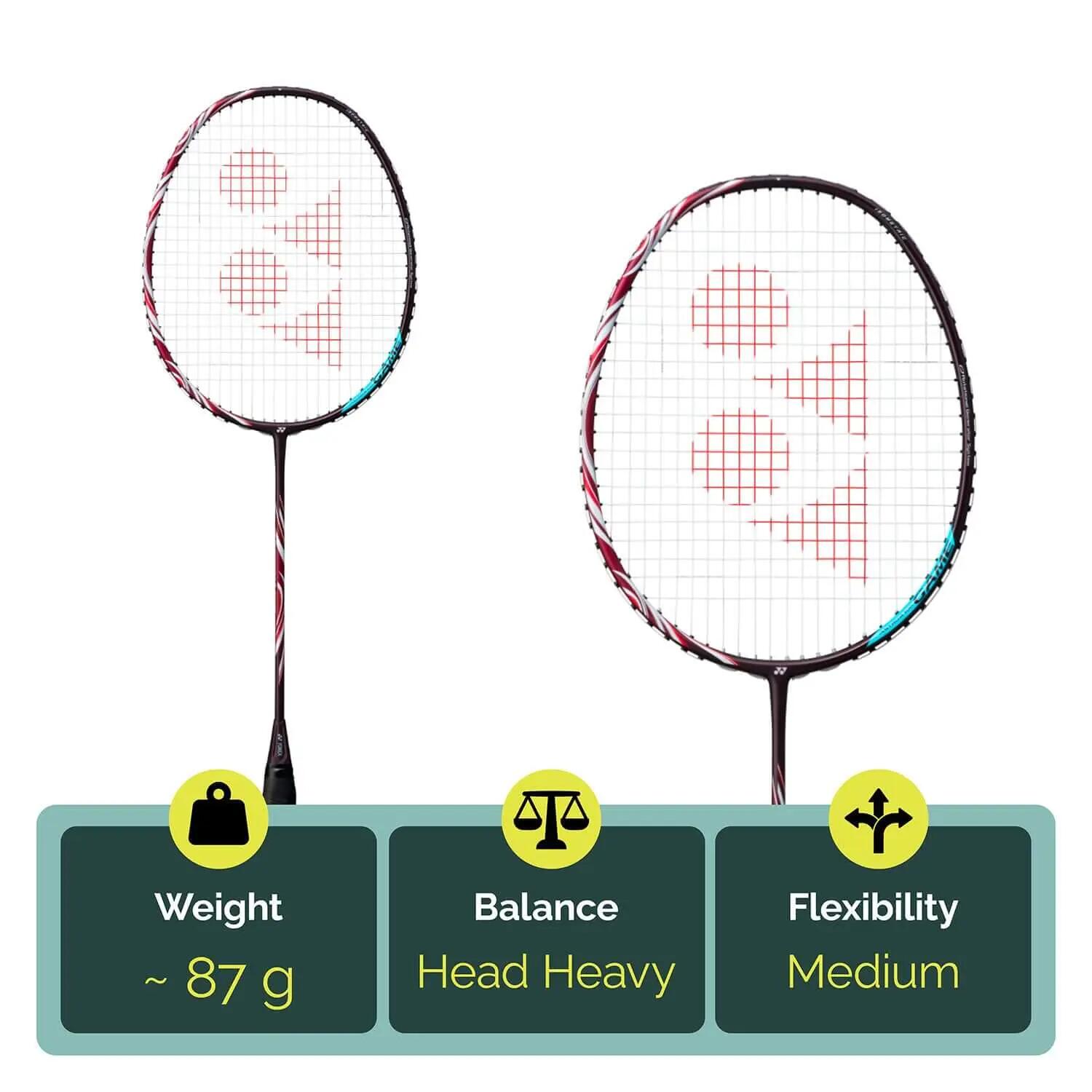Unisex Badmintonschläger Yonex Astrox 100 Game Kurenai 3/5